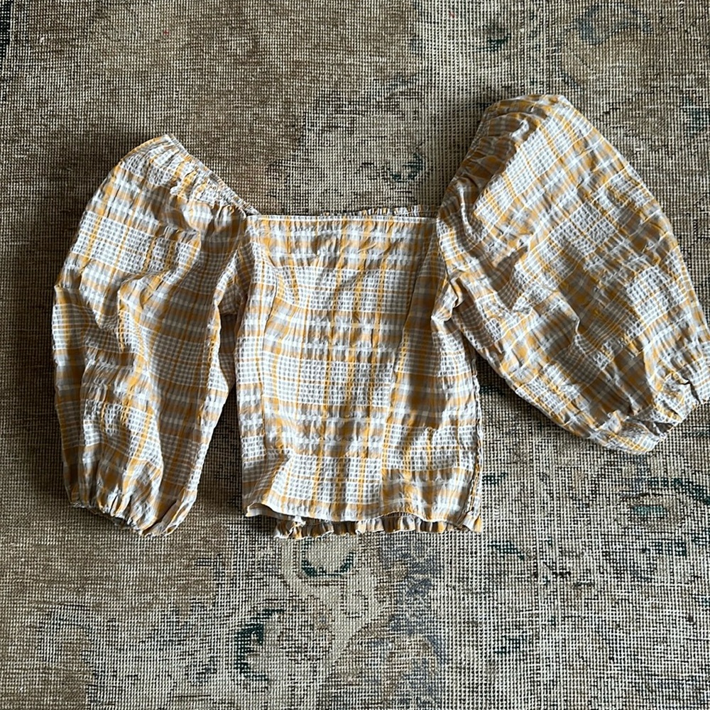 Maeve small bubble sleeve top
